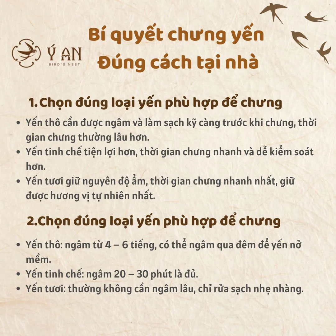 5 Bí quyết chưng yến đúng cách tại nhà giữ trọn dinh dưỡng Cách Làm Yến Chưng